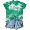 thumbnail image 5 of KimSoong Women St. Patrick's Day T-Shirts Let The Shenanigans Begin Letter Print Shirt Lucky Shamrock Tee Funny Sayings Tops, 5 of 6