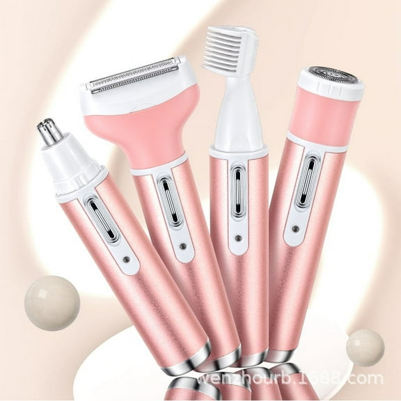Four-in-one women's private shaver electric armpit hair removal instrument trimmer private hair removal shaver eyebrow trimmer