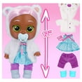 thumbnail image 4 of Cry Babies Dressy Pearly 12 inch Baby Doll with Dress and Fluffy Jacket, 4 of 11