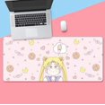 thumbnail image 1 of Pink Sailor Moon Computers Designs Extended Anime Gaming Keyboard Pad Large 31.4x11.8in Gel Rubber Mat Anti-Slip Locking Edge for Desktop PC Laptop (Color : 8), 1 of 3