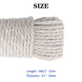 thumbnail image 4 of Langgg Color Hemp Rope Roll Making Tool 100 Cotton rope colorful twine macrame cord string thread Handmade String accessory DIY cord White 2mm x 25m 1Set, 4 of 6