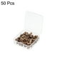 thumbnail image 3 of Chinchetas de Madera Uxcell Clips Decorativos para Colgar Mapas, Marrón 50 Paquete, 3 of 5
