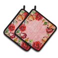 thumbnail image 1 of Carolines Treasures CK1700PTHD Roses Paire de Porte-Pots, 1 of 3