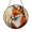 Acrylic 3.5 Inch, variant on Vibrant Fox Sun Catcher Stained Glass Style Round Window Hanging Woodland Decor