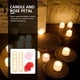 thumbnail image 4 of 1 juego de velas LED y pétalos de rosa para decoración de fiestas de compromiso., 4 of 5