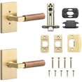 thumbnail image 6 of Sure-Loc LV101 26 GRIP-WN Levanto Passage Door Lever Set - Polished Chrome / Walnut, 6 of 7
