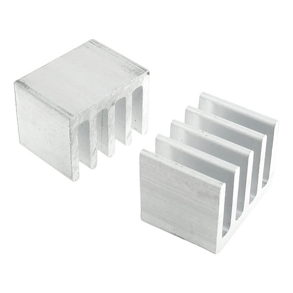 Unique Bargains 2 Pcs 20x15x15mm Heatsink Heat Diffuse Aluminium Cooling Fin