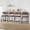 Brown leather, variant on Counter Height Bar Stools Set of  With Arms, 26" Upholstered Bar Stools , Wider Seat, Modern Bar Stools Set With Footrest for Kitchen Island,Counter Bar,Easy Assembly