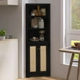 ENSTVER Corner Tall Corner with Rattan Doors, Corner