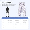 thumbnail image 4 of Balery Orchids Flowers print Men's Pajama Pants,Ultra Lightweight Pjs,Lounge Pant-Large, 4 of 9