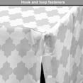 thumbnail image 4 of Oriental Dog Crate Cover, Simplistic Abstract Eastern Repetitive Ornaments Soft Tones Illustration, Easy to Use Pet Kennel Cover Small Dogs Puppies Kittens, 7 Sizes, Pale Taupe and White, by Ambesonne, 4 of 6