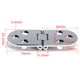 thumbnail image 3 of Bisagra De La Puerta Placa de reparación de semicírculo de bisagra de agujero de tornillo plegable de 180 grados (plata) Wdftyju Libre de BPA, 3 of 3