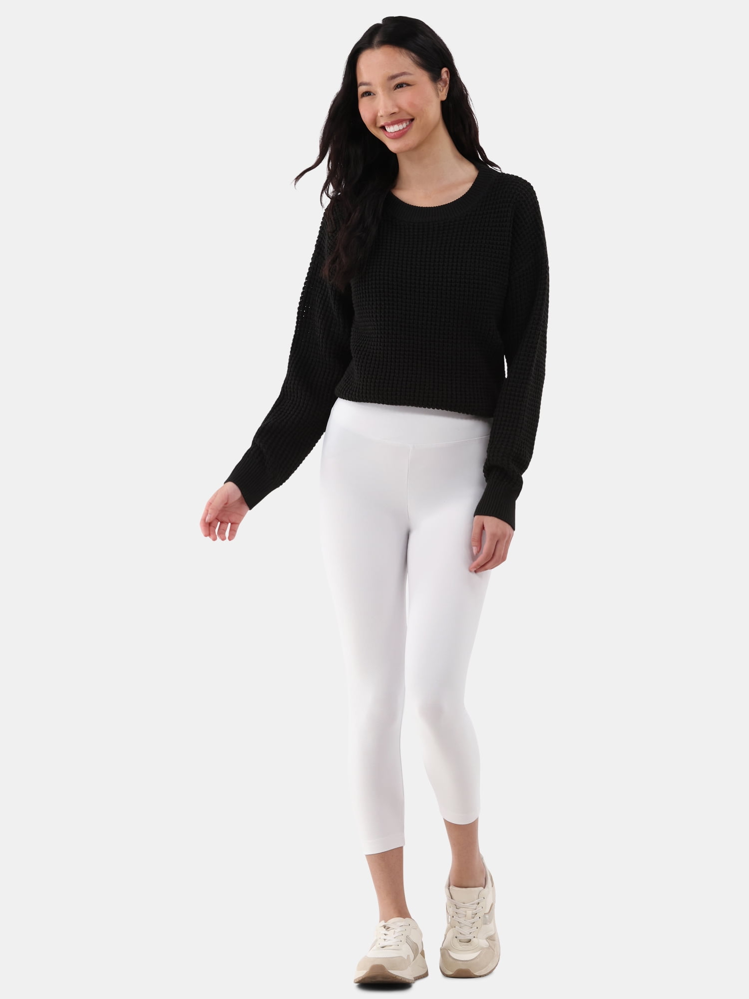 Time and Tru Women's Capri Leggings, Size XS-XXXL