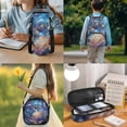 thumbnail image 3 of Yspwyqan Spiral Galaxy Cosmic Backpack Set for Elementary School, Kids Matching Lunch Box Set 4Pcs, 17 Inch Lightweight Padded Straps Boys Backpack for Primary Middle Travel, 3 of 7