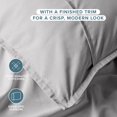 thumbnail image 6 of Bare Home Pillow Sham Set - Premium 1800 Collection - Double Brushed - Euro, Light Gray, 6 of 8