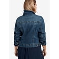 thumbnail image 2 of Ellos Women's Plus Size Classic Denim Jacket Oversized Jean Jacket, 2 of 6