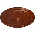 thumbnail image 3 of Ekena Millwork 27"OD x 2 1/2"P Brunswick Ceiling Medallion (Fits Canopies up to 4 1/2"), Hand-Painted Firebrick, 3 of 5