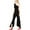 black, variant on bar III Womens One Shoulder Jumpsuit, Black, 8