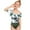 Green2, variant on GYRATEDREAM Mommy and Me Swimsuits Family Matching Swimsuits One-Piece Swimsuit Tropical Print Bathing Suits Swimwear M