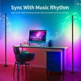 thumbnail image 2 of Pcksrro Gifts for Women Home Saving!RGB LED Floor Lamp 1.2m Corner Floor Lamp 1.6 Billion DIY Color And Synchronized Modern Floor Lamp Ambient Color-changing Floor Lamp For Living, 2 of 3