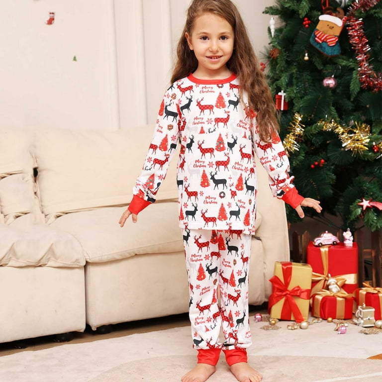 Herrnalise Christmas Pajamas For Family Christmas Baby Kids Child Printed  Top+Pants Family Matching Pajamas Set Matching Christmas Pjs For Family