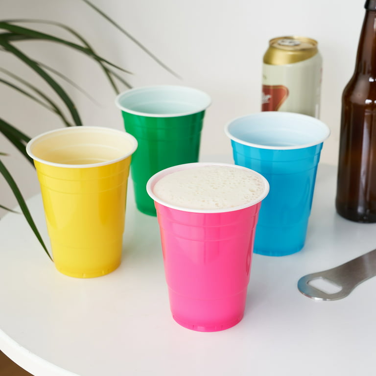 True Party Plastic 16 oz Graphic Color Cups - Set of 24