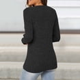 thumbnail image 7 of Afdoent Sweaters For Women Button Down Fall Long Sleeve Pullover Shirts Casual Tunic Tops Lightweight Soft Pullover Sweaters Fashion Trendy Clothes Classic, 7 of 7