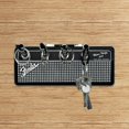 thumbnail image 4 of Guitar Hook Key Holder Wall Mount with 4 Key Rings with Guitar Socket - Black Silver, 4 of 5