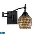 thumbnail image 1 of ElkGroup International 10151/1DR-GLD-LED Celina 1-Light Swingarm Sconce In Dark Rust And Gold Leaf - LED, 1 of 2