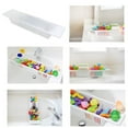 thumbnail image 4 of Bathtub Caddy Tray Plastic Bathtub Basket Shelf Rack Bath Toys Organizer Retractable Storage Rack, 4 of 6