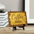 thumbnail image 4 of Signs ByLita Coffee Area, Golden Latte Table Sign With Acrylic Stand (8 x 6"), 4 of 4