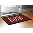 thumbnail image 2 of ThisWear Christmas Decorations Believe Christmas Decor Winter Holiday Party Supplies Doormat Buffalo Plaid, 2 of 3