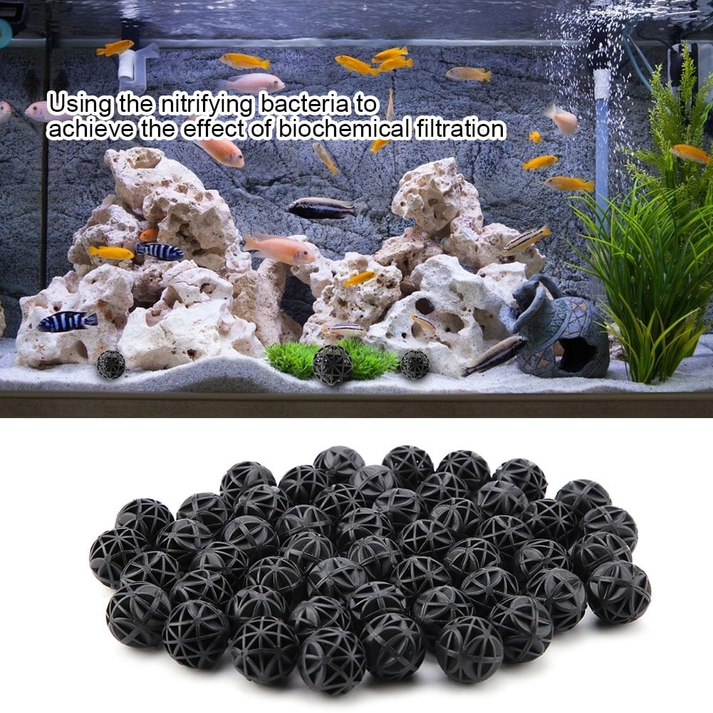 Ccdes Aquarium Filter Material, Biochemical Ball,50Pcs Bio Porous