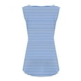 thumbnail image 4 of Felirenzacia Long Striped Tank Tops For Big and Tall Women Print Tank-Neck Basic Casual Flowy Summer Sleeveless T-Shirt Basic Tank Tops For Plus Size Women,Blue,XL, 4 of 6