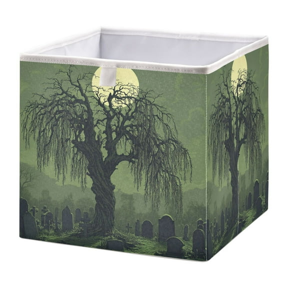 Foldable Fabric Storage Bin Home Cubes Clothing Organizer Bins Large Collapsible Box Basket for Home Organizer Old Willow Tree