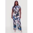 thumbnail image 2 of Women's Plus Size Abstract Print Short Sleeve Crop Top, 2 of 4
