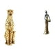 thumbnail image 1 of Escultura de tribal dorado, figura decorativa para centro de mesa, adorno de mujer africana, escultura ligera de mesa para decoración de ofic, 1 of 8