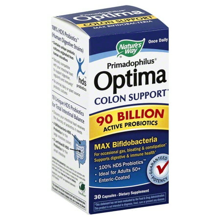 Natures Way Natures Way Primadophilus Optima Colon Support, 30 (Best Way To Clean Out Colon)