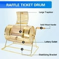 thumbnail image 5 of GSE Games & Sports Expert Brass Raffle Drum, Professional Raffle Ticket Spinning Cage, Holds 2,000 Tickets or 80 Ping Pong Raffle Balls (Available in Small, Medium, Large & X-Large), 5 of 7