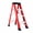 Red, variant on Fiberglass Step Ladder 3 Step, 330 lbs Capacity Type Single-Sided Stepladder IA Heavy Duty, Foldable Non-Conductive Platform Ladder for Electrical Work, Industrial Use (Red,3.4FT)