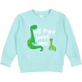thumbnail image 2 of Inktastic My Papa Loves Me Dinosaur Toddler Sweatshirt, 2 of 4
