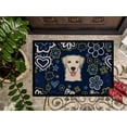 thumbnail image 3 of Carolines Treasures BB5103JMAT 24 x 36 in. Blue Flowers Golden Retriever Indoor or Outdoor Mat, 3 of 4