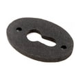 thumbnail image 5 of Renovators Supply Keyhole Escutcheon 1-3/4" Black Wrought Iron Keyhole Cover Plate w/Screws, 5 of 7
