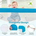 thumbnail image 6 of Gymax 59'' Breathable Baby Children Toddlers Bed Rail Guard Safety Swing Down Blue, 6 of 10