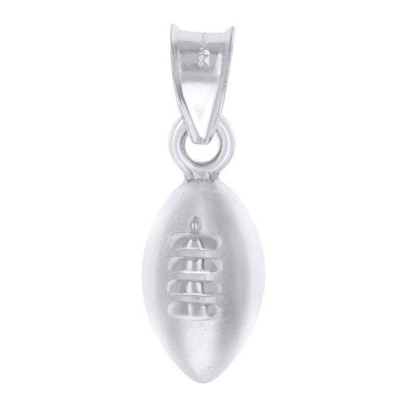 925 Sterling Silver Unisex Football Sports Charm Pendant for Men Women