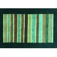 thumbnail image 1 of Ahgly Company Machine Washable Indoor Rectangle Abstract Turquoise Blue Modern Area Rugs, 2' x 3', 1 of 4