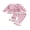 Pink, variant on Loicainy Baby Toddler Girl Plaid Outfits 3 6 12 18 24 Months 2T 3T Long Sleeve Lace Trim Doll Collar Tops Flared Pants Clothes Set