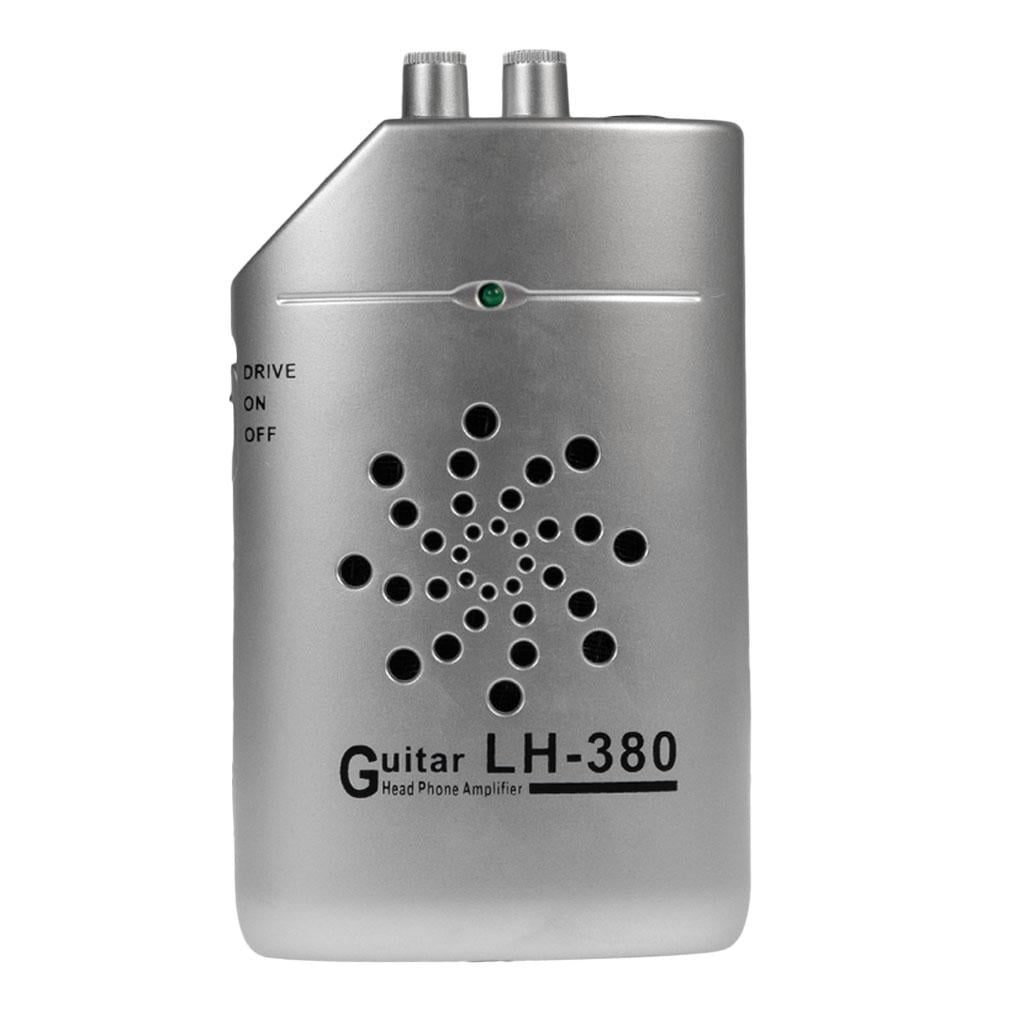 LeeQinersw Metal 3W Headphone Amplifier Loudspeaker Silver for Guitar Bass Accessory