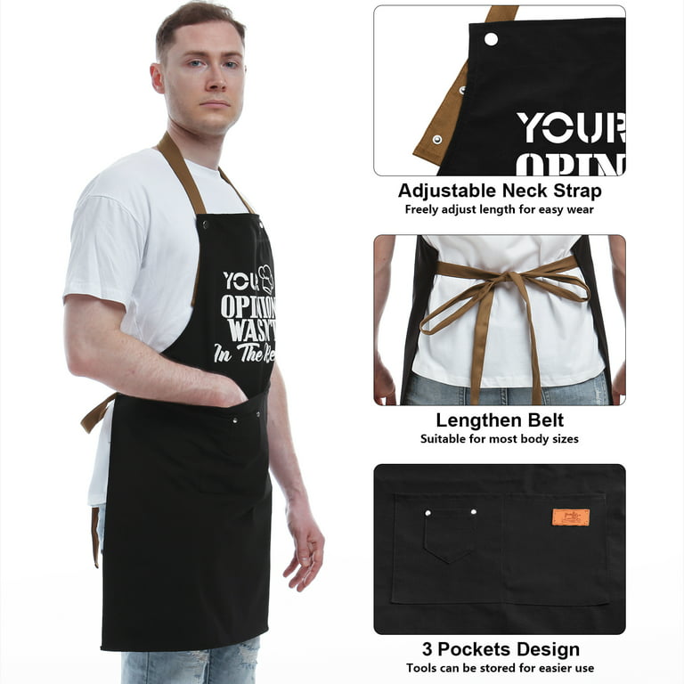 Best Mom Ever Apron,Cooking Apron for Women with 3 Pockets,Grill BBQ Chef  Kitchen Apron,Gift for Mother Mom Wife Grandma,Black