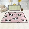 thumbnail image 3 of FREEAM Pink Cute Cartoon Dog Puppies Area Rug 24"x36" Soft Rugs Indoor Comfort Floor Carpet, Nursery Rugs Non-Slip Mat for Living Room Entryway Bedroom Dormitory, 3 of 7